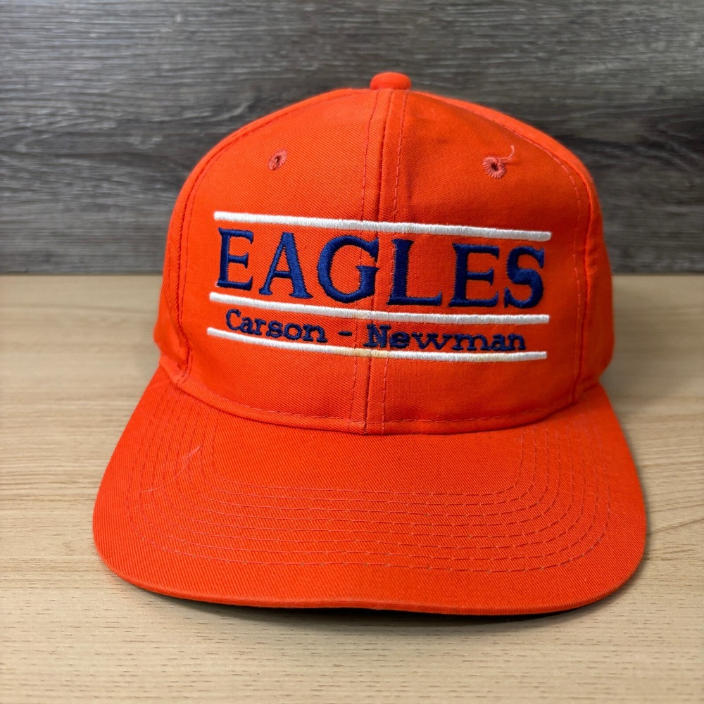 Vintage Carson Newman University Hat Cap Snap Back Orange Eagles The Game Bar